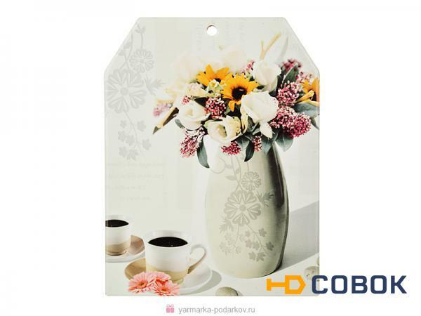 Фото Подставка под горячее цветы в вазе 16,5х21 см,