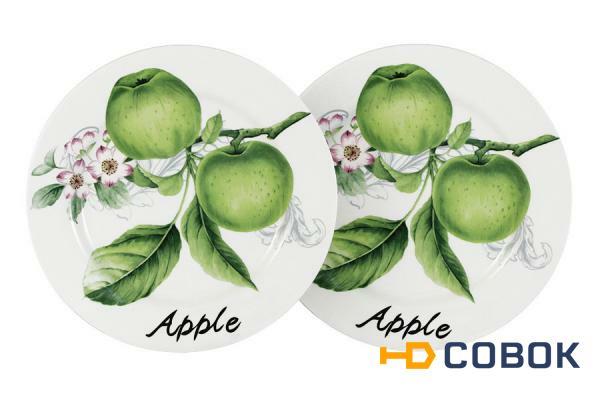 Фото Набор из 2-х тарелок Зеленые яблоки INFINITY ( INFEX-C045-GA-AL )