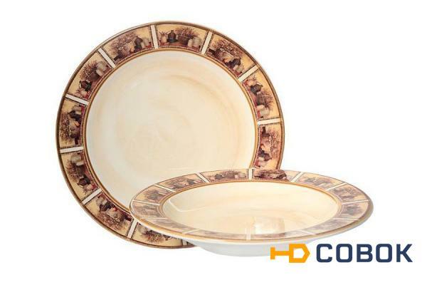 Фото Набор тарелок:суповая и обеденная Натюрморт LCS ( LCS353V-AL )