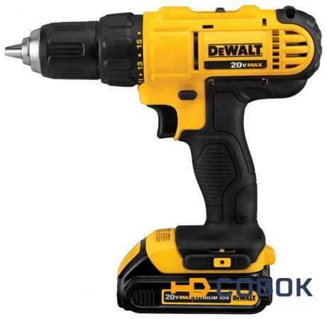 Фото Шуруповерты аккумуляторные DeWalt Дрель акк. DeWalt DCD 771 C2 Li-lon 18v