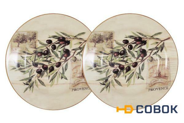 Фото Набор из 2-х суповых тарелок Оливки LF Ceramic ( LF-80E2256-O-AL )