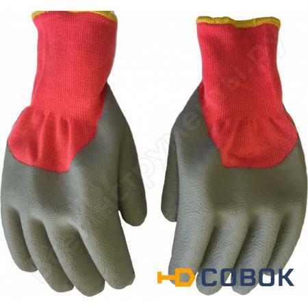Фото Зимние шерстяные рабочие перчатки с обливом БЕРТА 530
