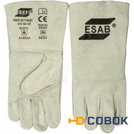 Фото Спилковые краги с подкладкой ESAB Heavy Duty BASIC 9L СВ000008903