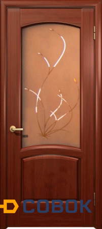 Фото Двери PRORAB Дверь остекленная 200х80 Венеция орех