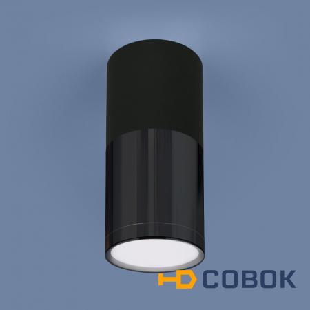 Фото DLR028 6W 4200K / Светильник светодиодный стационарный черный матовый/черный хром