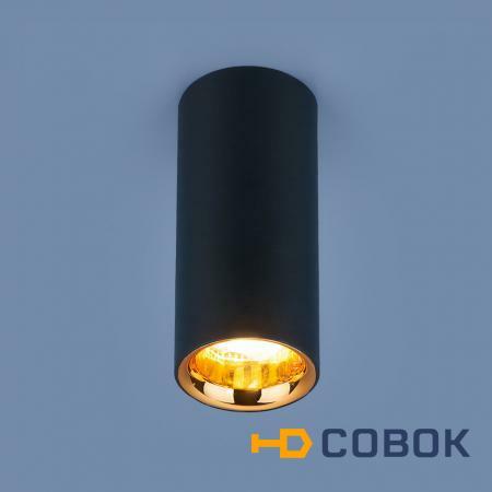Фото DLR030 12W 4200K / Светильник светодиодный стационарный черный матовый/золото