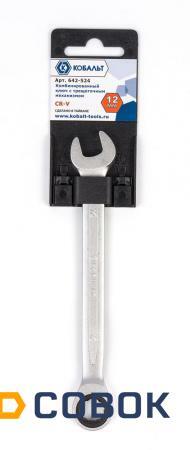 Фото Комбинированный гаечный ключ трещоточный КОБАЛЬТ 12 мм Cr-V 642-524