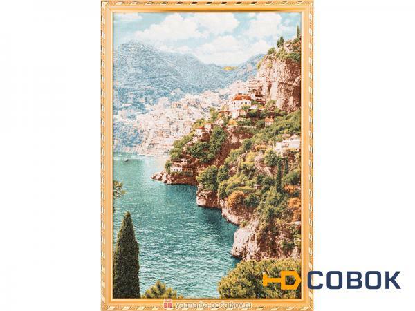 Фото Гобеленовая картина амальфитанское побережье 55х37 см,