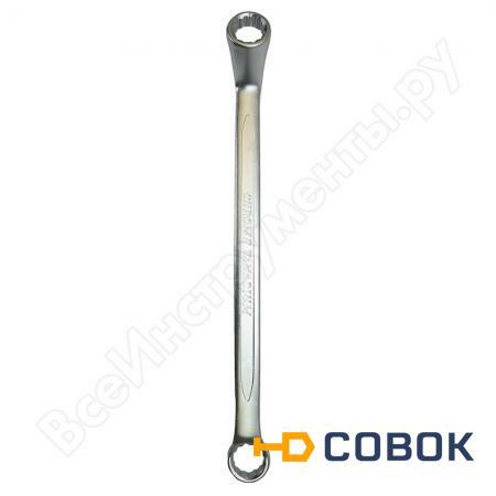 Фото Двусторонний накидной гаечный ключ со смещением колец на 75 градусов 11 х 13 мм KABO PSB-E1113