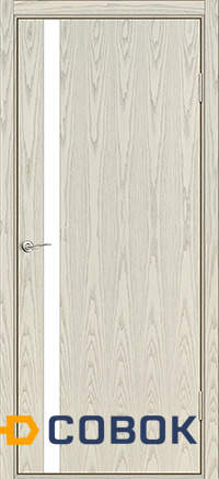 Фото Завод Деревоизделий Межкомнатная дверь Завод Деревоизделий Серия Кристалл Тип 340 цвета Ясень ваниль
