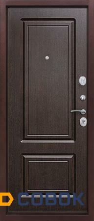 Фото Входные двери PRORAB Дверь металлическая Толстяк РФ 10см медный антик Венге (860 L)