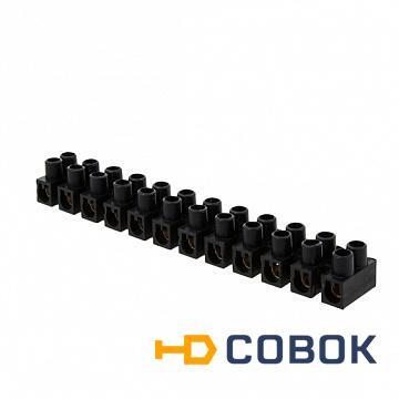Фото Клеммная колодка 40мм 100А полистирол черная (уп.10шт.) | код. plc-KK-40-100-ps-b | EKF