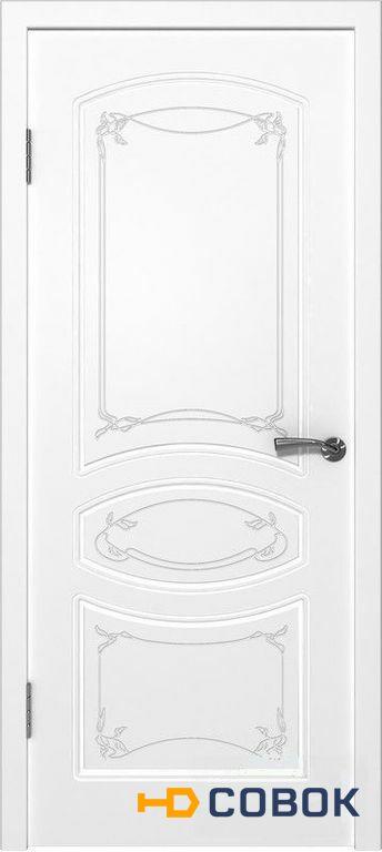 Фото Дверь эмаль белая без шпона "Грация" ПГ 600 ,700