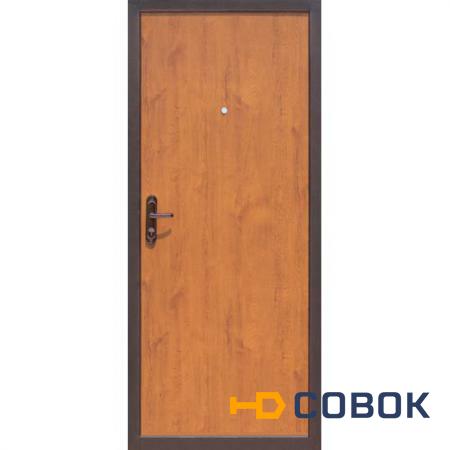 Фото Входные двери PRORAB Дверь металлическая СтройГост 5-1 Золотистый дуб (880х2060 L)