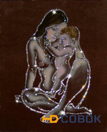 Фото Картина Мать и дитя с кристаллами Swarovski (1207)