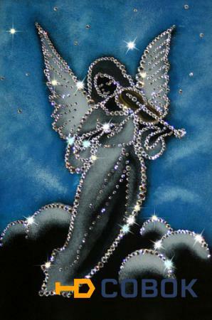 Фото Картина Ангел с кристаллами Swarovski (1054)