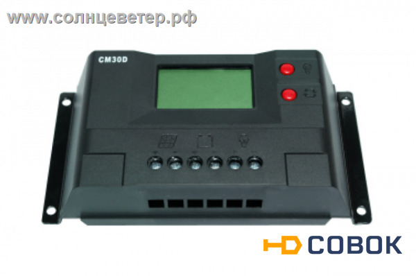 Фото Контроллер заряда JUTA CM30D 30A (12в/24в) USB