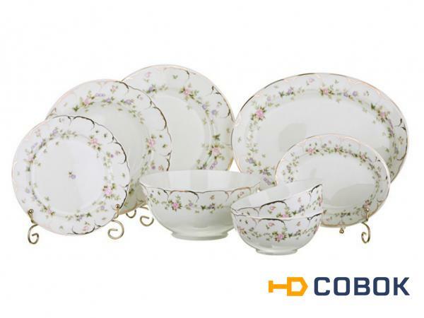 Фото Столовый сервиз на 6 персон 23 пр. "квин мэри" Porcelain Manufacturing (440-131)