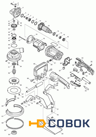 Фото Крыльчатка MAKITA PC5001C якоря