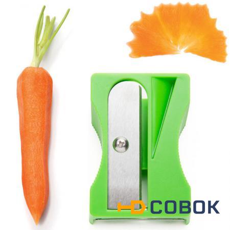 Фото Инструмент для декоративной нарезки овощей karoto зеленый (44801)