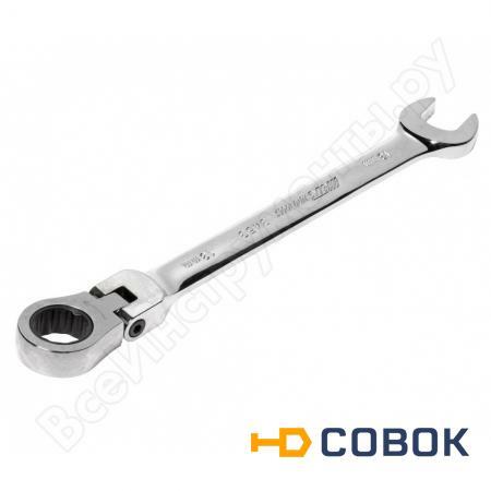 Фото Комбинированный трещоточный ключ с подвижной головкой JTC 13 мм 1/12/120-3453