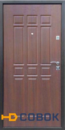 Фото Входные двери PRORAB Дверь металлическая Сопрано Дуб шоколадный (860 R )