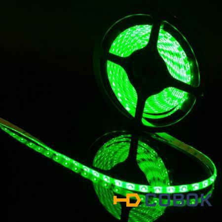 Фото Герметичная светодиодная лента зеленого свечения 3528 300 LED