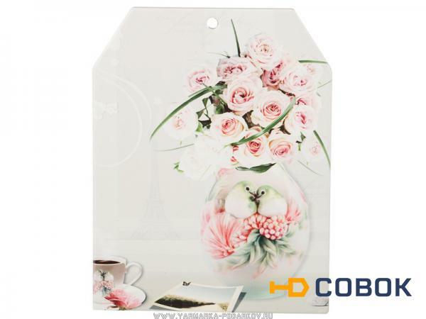 Фото Подставка под горячее цветы в вазе 16,5х21 см.