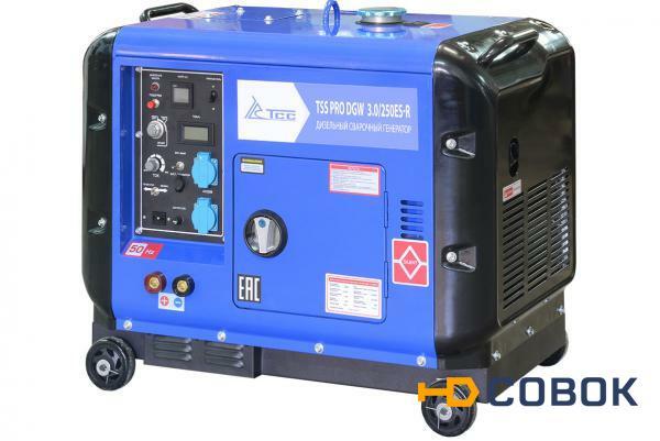 Фото Дизельный сварочный генератор в кожухе TSS PRO DGW 3.0/250ES-R