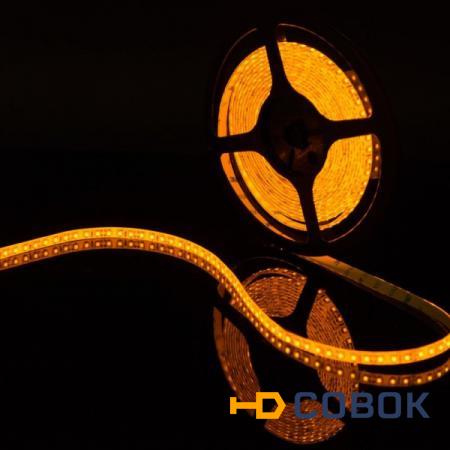 Фото Герметичная светодиодная лента желтого свечения 3528 600 LED