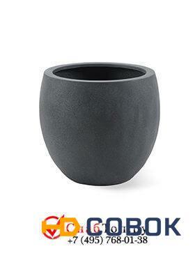 Фото Кашпо из композитной керамики D-lite bowl m lead concrete 6DLILC224