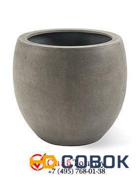 Фото Кашпо из композитной керамики D-lite bowl m natural concrete 6DLINC186