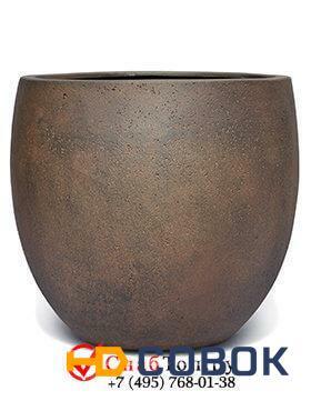 Фото Кашпо из композитной керамики D-lite bowl m rusty iron-concrete 6DLIRI635