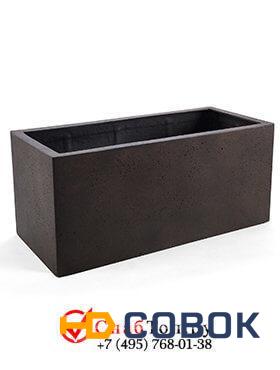 Фото Кашпо из композитной керамики D-lite box s rusty iron-concrete 6DLIRI392