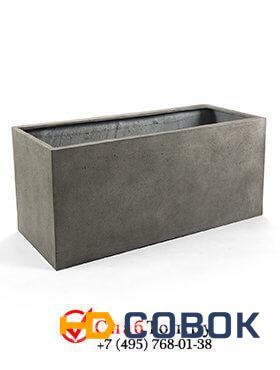 Фото Кашпо из композитной керамики D-lite box xl natural concrete 6DLINC570