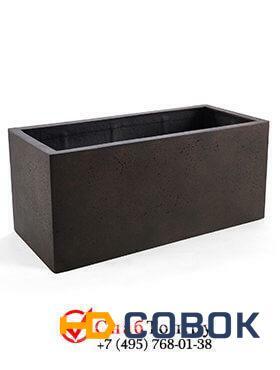 Фото Кашпо из композитной керамики D-lite box xxl rusty iron-concrete 6DLIRI653
