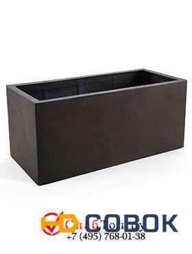Фото Кашпо из композитной керамики D-lite box xl rusty iron-concrete 6DLIRI652