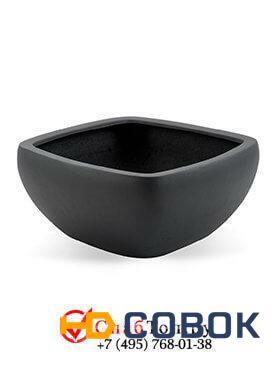 Фото Кашпо из композитной керамики D-lite edgware bowl s anthracite 6DLIAC286