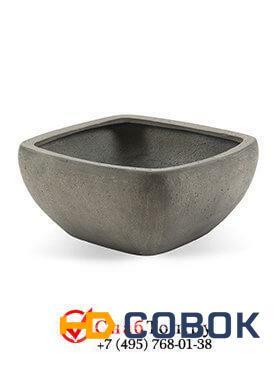 Фото Кашпо из композитной керамики D-lite edgware bowl m natural concrete 6DLINC211