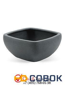 Фото Кашпо из композитной керамики D-lite edgware bowl m lead concrete 6DLILC249