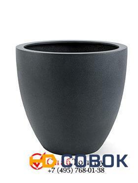 Фото Кашпо из композитной керамики D-lite egg pot m lead concrete 6DLILC227