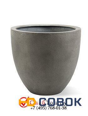 Фото Кашпо из композитной керамики D-lite egg pot l natural concrete 6DLINC190