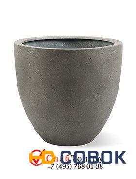Фото Кашпо из композитной керамики D-lite egg pot s natural concrete 6DLINC188