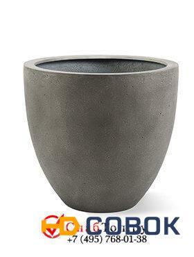 Фото Кашпо из композитной керамики D-lite egg pot m natural concrete 6DLINC189