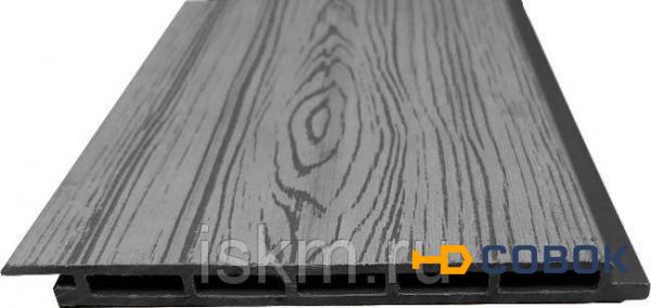 Фото Фасадная панель - сайдинг из ДПК Holzhof 170х14х3000 мм Серый