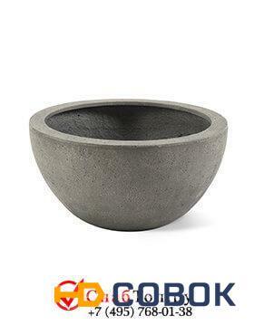 Фото Кашпо из композитной керамики D-lite egg pot m natural concrete 6DLINC183