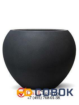 Фото Кашпо из композитной керамики D-lite global anthracite 6DLIAC679