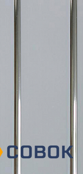 Фото Стеновые панели ПВХ Декор серебристый (3 секции) пластик облицовочный 24см. (6м)(7,5мм)(14,4м2/уп)