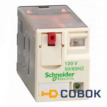 Фото Реле 3 CO светодиод 120В переменного тока | код. RXM3AB2F7 | Schneider Electric