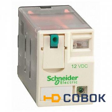 Фото Реле 3 CO светодиод 12В постоянного тока | код. RXM3AB2JD | Schneider Electric